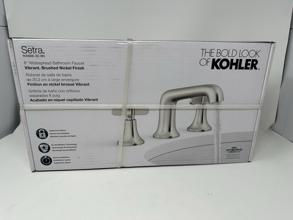 Kohler Setra R29666-3D-BN 8" Widespread Bathroom Faucet - Vibrant Brushed Nickel